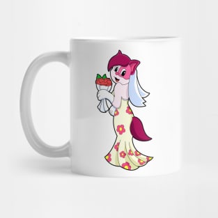 Cat with Wedding dress & Bunch of Flower Mug